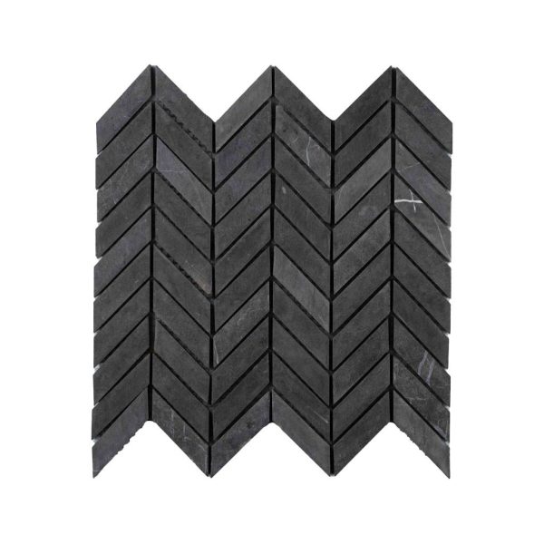 Mozaïek tegel Chevron Hongaarse punt grijs 30x30