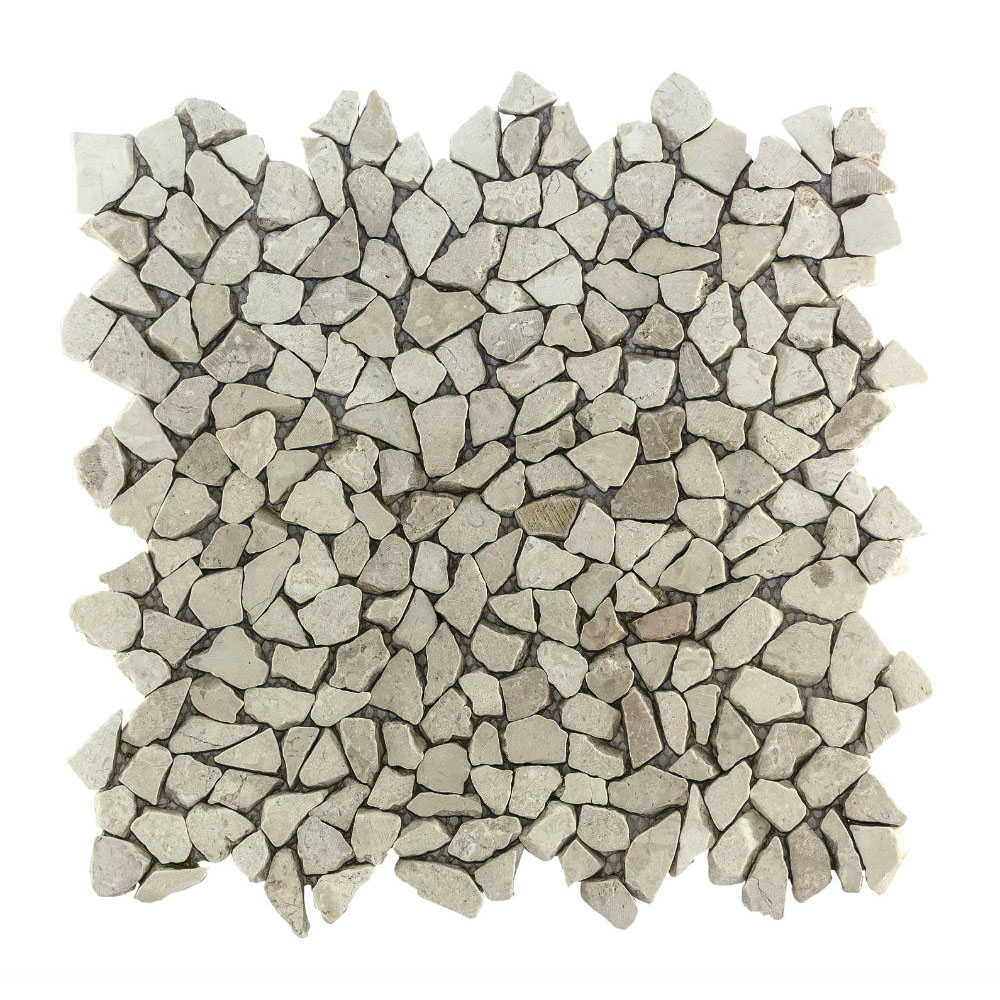 Noord Amerika metriek Strikt Natuursteen mozaïek micro crème 30x30cm - Kiezel en Steen
