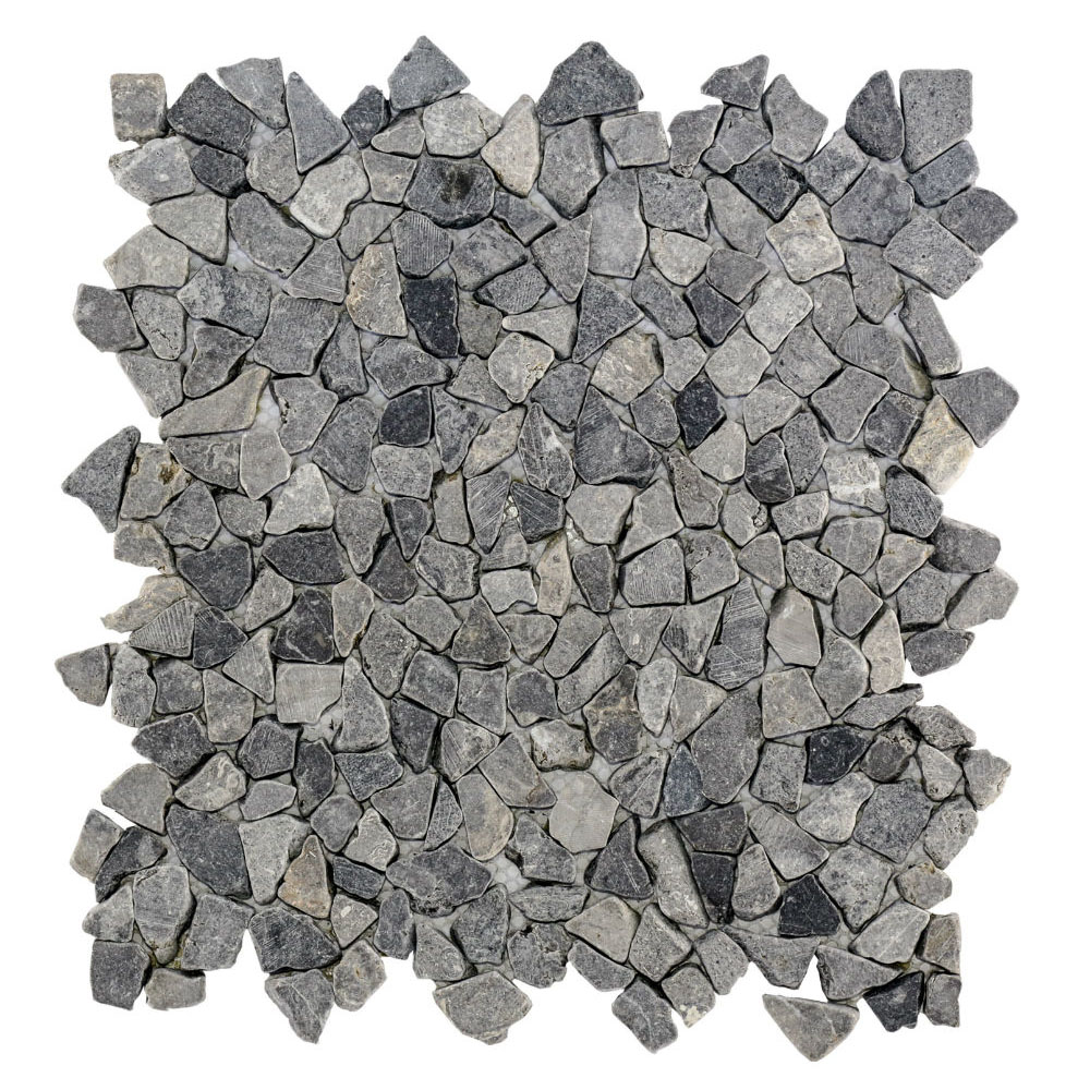 opmerking prijs Parelachtig Natuursteen mozaïek micro grijs blauw 30x30cm - Kiezel en Steen
